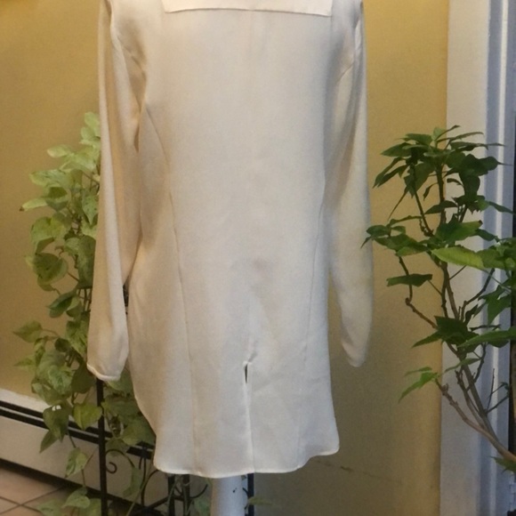 Rag & Bone Ivory Long Sleeve Tuxedo Shirt Sz Med. - Picture 6 of 16